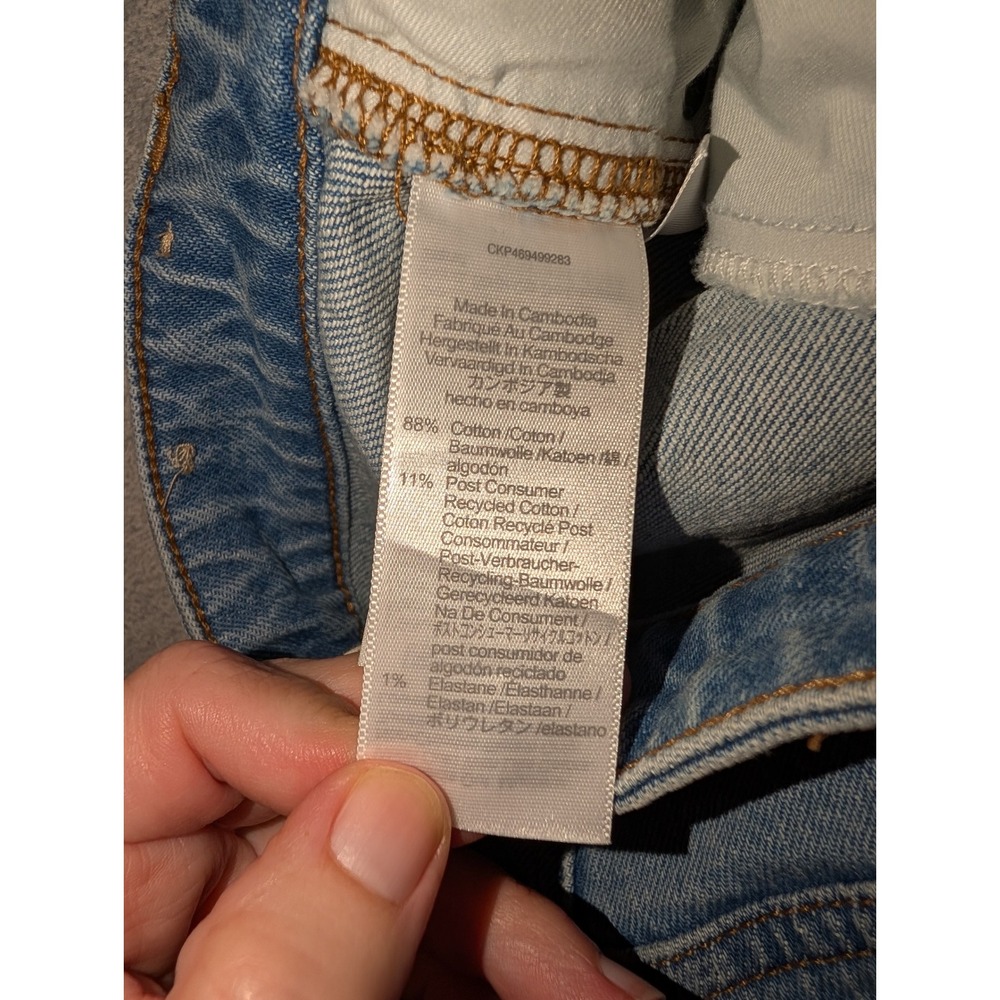 Madewell The Curvy Perfect Vintage Jean Distressed Raw Hem Women's Size 23 - Picture 4 of 5